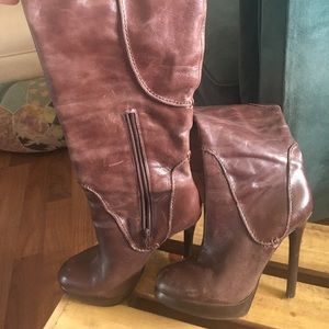 COPY - Knee high brown leather Jessica Simpson Stephena